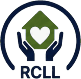Right Choice Living — a house with a heart, cradled in two hands